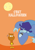 Un monstre effrayant pour Halloween